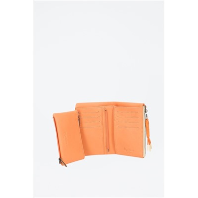 Monedero Bea Beige y naranja
