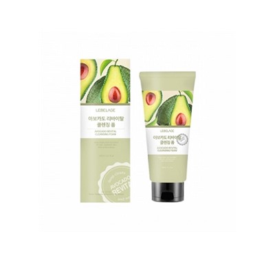 [LEBELAGE] Пенка для умывания восстанавливающая АВОКАДО Avocado Revital Cleansing, 180 мл