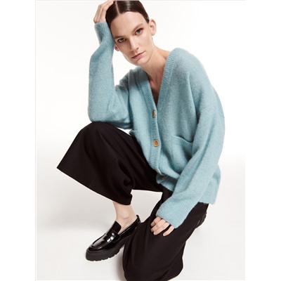 PREMIUM Strickjacke mit hohem Anteil an Alpakawolle