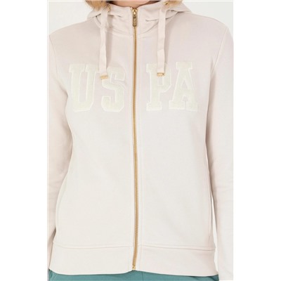 Kadın Taş Kapüşonlu Basic Sweatshirt
