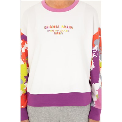 Kadın Beyaz Sweatshirt