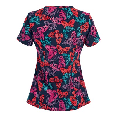 Dickies Xtreme STRETCH Scrubs With Flying Colors Print Top