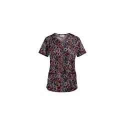 UA Twister Black Scrub Top