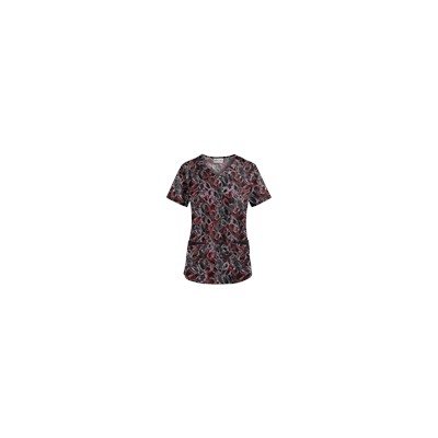 UA Twister Black Scrub Top