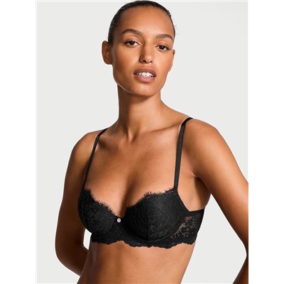 Dream Angels Lace Lightly Lined Classic Coverage Demi Bra