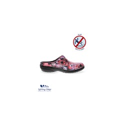 Spring Step Women's Professional Pink Multi Floral Kilkenny Clog