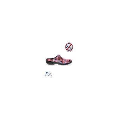 Spring Step Women's Professional Pink Multi Floral Kilkenny Clog