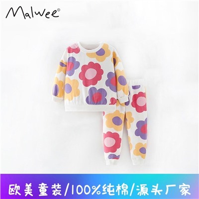 Костюм из футера для девочек Malwe*e