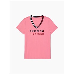 TOMMY HILFIGER ESSENTIAL V-NECK LOGO T-SHIRT