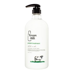 Kream Milk Protein Treatment White Musk Маска для волос с экстрактами молочного протеина, козьего молока и ароматом белого мускуса 1100мл