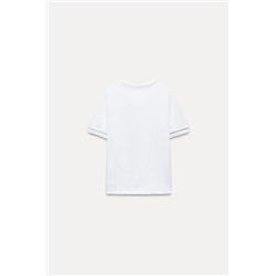 LACE TRIM T-SHIRT