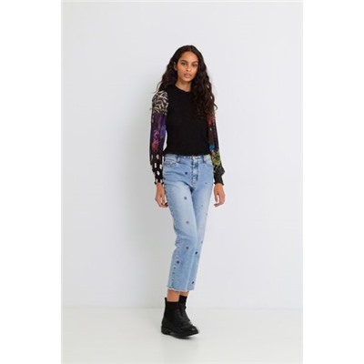 Blusa slim drapeada