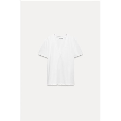 COTTON T-SHIRT WITH ENZYME FINISH