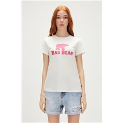 Bad Bear, 21.03.07.010-c127 Logo Tee Kadın T-shirt