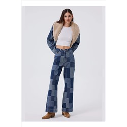 Lee Cooper Yüksek Bel Straight Mavi Kadın Pantolon 241 LCF 121030 SANDY METTHEW BLUE 5003069054