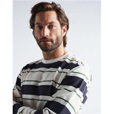 Striped Sweatshirt, Men, Multicolour