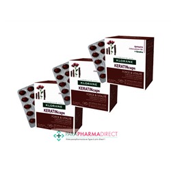 Klorane KeratinCaps Force & Vitalité Cheveux & Ongles 3x30 capsulesLot  × 3