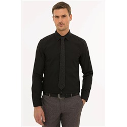 Pierre Cardin Siyah Slim Fit Basic Gömlek G021GL004.000.1214451