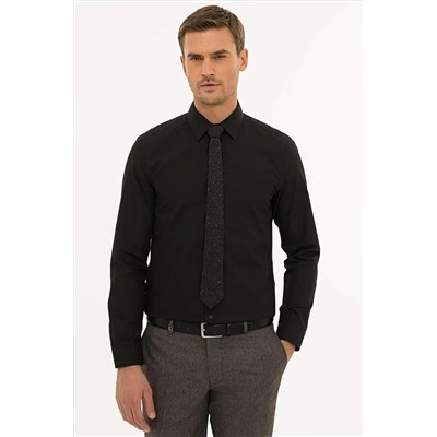 Pierre Cardin Siyah Slim Fit Basic Gömlek G021GL004.000.1214451
