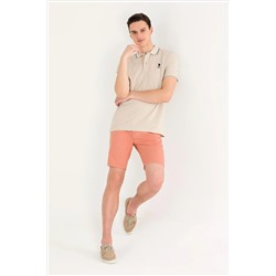 Erkek Taş Basic Polo Yaka Tişört