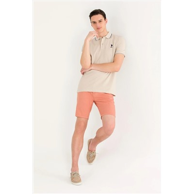 Erkek Taş Basic Polo Yaka Tişört