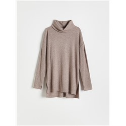 Bluse mit gesprenkelter Textur