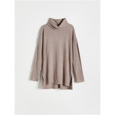 Bluse mit gesprenkelter Textur