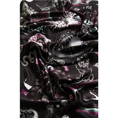 Foulard cuadrado estampado cósmico