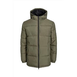 Anorak con capucha Caqui