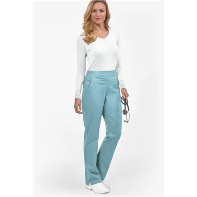 Butter-Soft STRETCH Women's 2-Pocket Flat Front with Back Elastic Scrub Pants