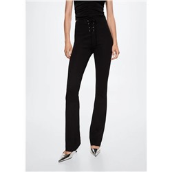 Pantalón cierre lazo -  Mujer | MANGO OUTLET Melilla