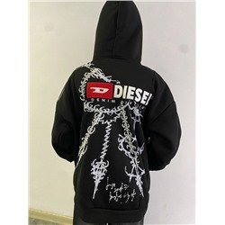 Модная толстовка на молнии унисекс  DIESE*L