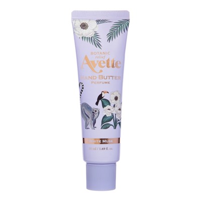 TONYMOLY AVETTE BOTANIC RELIEF WHITE MUSK HAND BUTTER Парфюмированное масло для рук с ароматом белого мускуса 50мл