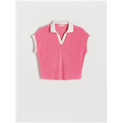 Oberteil im Polo-Stil