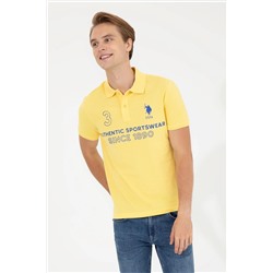 Erkek Açık Sarı Polo Yaka Tişört