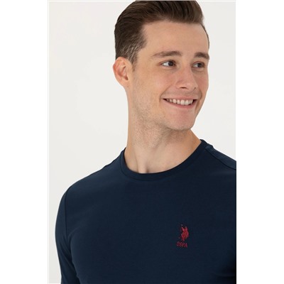 Erkek Lacivert Basic Sweatshirt