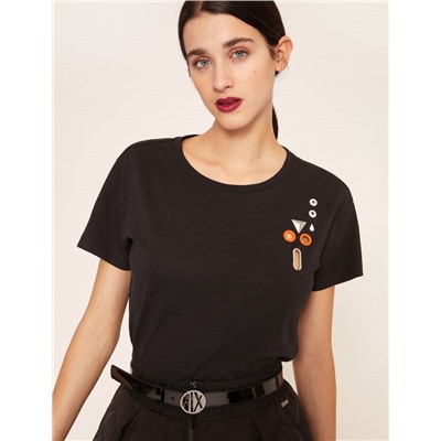 STUD AND GROMMET CUTOUT TEE