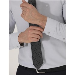 Gri Slim Fit Oxford Gömlek