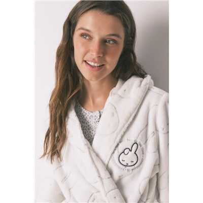 Bata midi polar estampada Miffy