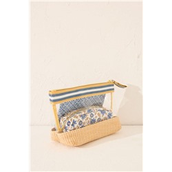 Pack 3 neceseres estampado flores