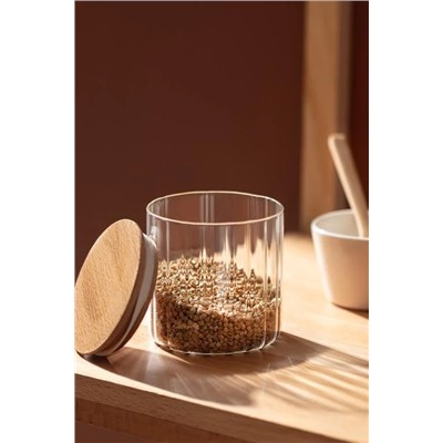 Lunel Optikli Silindir Cam Kavanoz - 700ML - Mini Boy