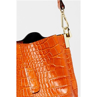 Bolso saco de piel Bruna Camel