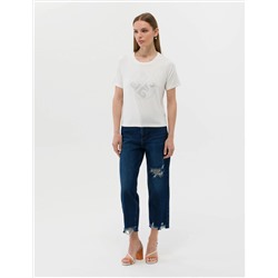 Ekru Comfort Fit Tişört
