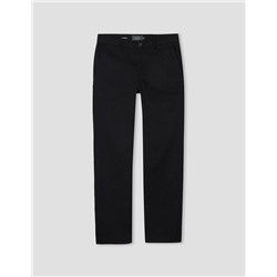 Pantalón de Sarga Regular Fit, Hombre, Negro