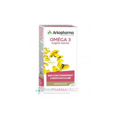 ArkoPharma ArkoGélules - Oméga 3 - Bon Fonctionnement Cardiovasculaire - 180 capsules