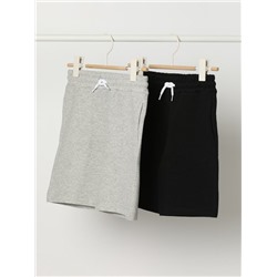 PACK DE 2 BERMUDAS BÁSICAS DE FELPA
