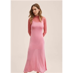 Vestido tirantes punto -  Mujer | MANGO OUTLET España