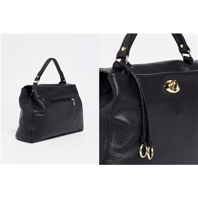 Bolso de piel Dana Negro