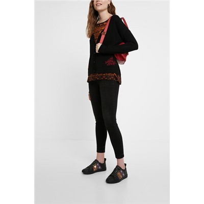 Chaqueta punto boho