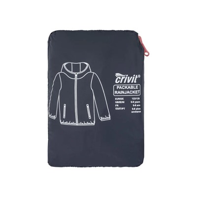CRIVIT® Regenjacke Mädchen, wind- und wasserdicht